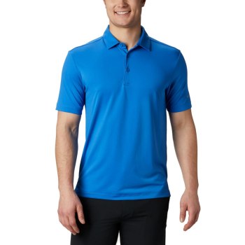 Columbia Polo Heren, Omni-Wick Drive Blauw, 01THLPXUQ